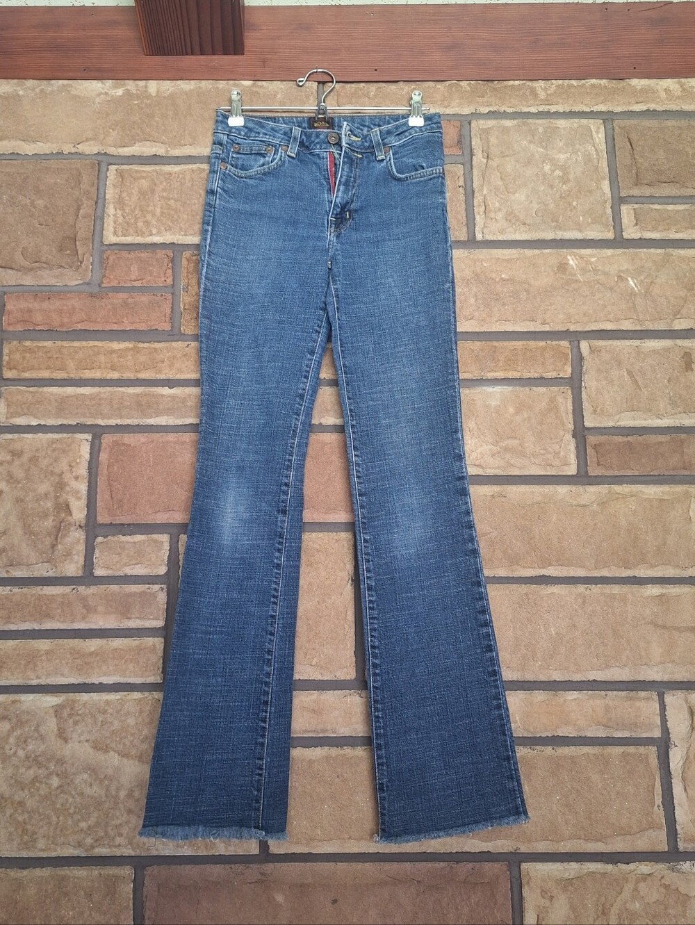 Von Dutch Y2K Bootcut Raw Hem Jeans Waist 25